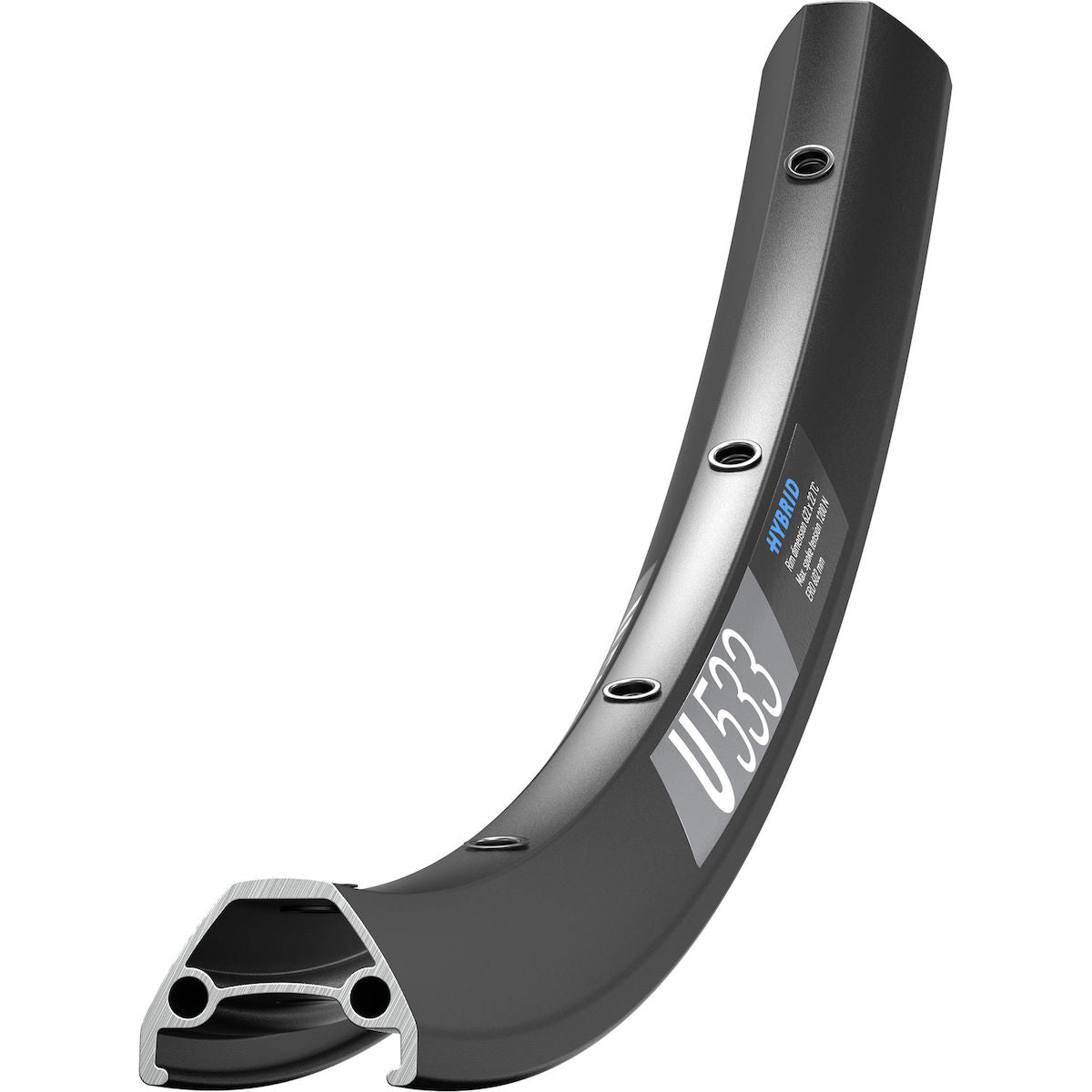 Cerchio Hybrid U 533 28" - nero