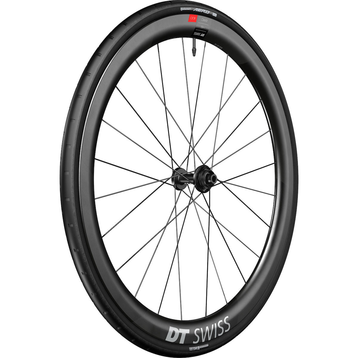 ERC 1100 Dicut WTS 28", 45 mm Carbon, Center Lock, Front Wheel 12/100 mm 