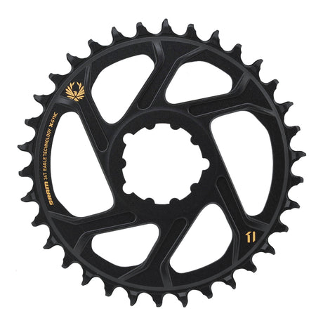 X-Sync 2 Eagle Kettenblatt - Direct Mount - 6 mm Offset - schwarz/gold
