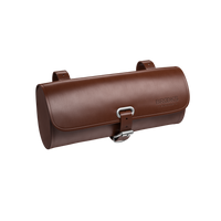Challenge Leather Saddle Bag - brown