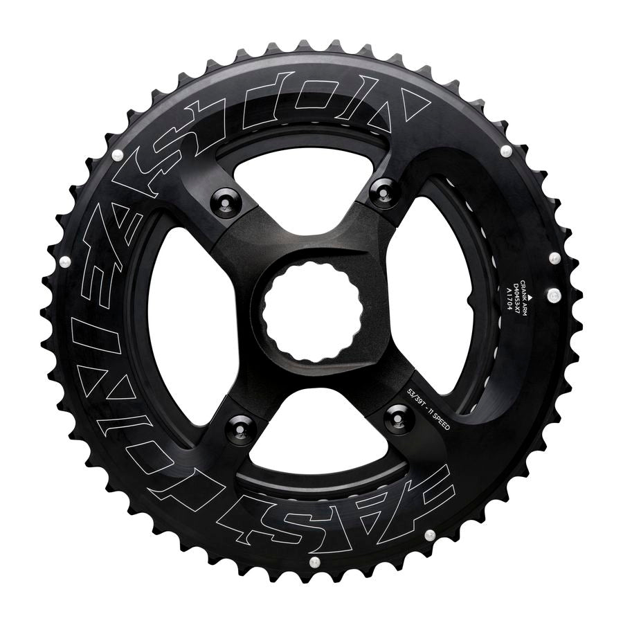 Spider/Chainring Set asymmetrical 4-Bolt - 11-speed - 53/39T