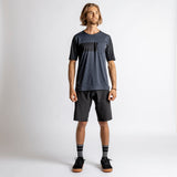 Flow X Short Sleeve Jersey - Black-Solid Black iXS