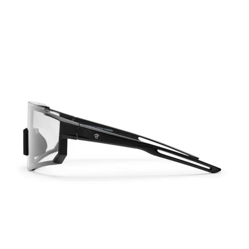 Siri Photochromique, Miroir Transparent - Noir Mat