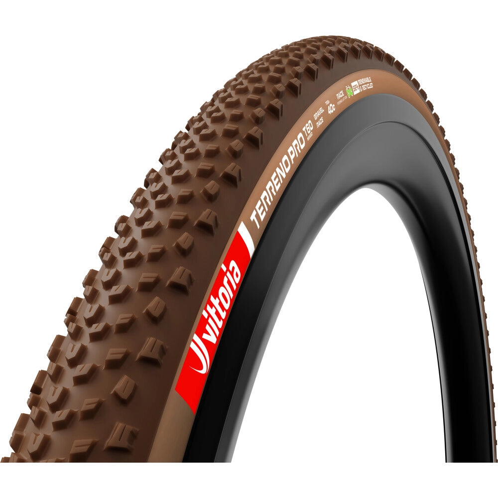 Terreno Pro T60, Mixed Gravel/Race, 28" opona składana TLR - brązowa