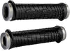 Troy Lee Lock On Grips - nero - grigio ghiera