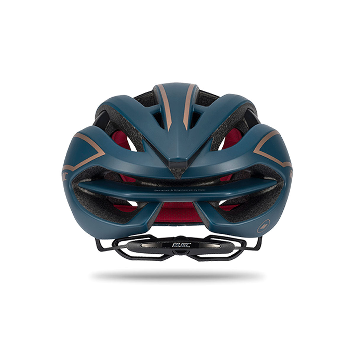 IBEX Road Helm - Mat Teal / Brons