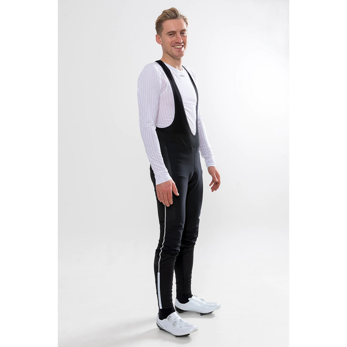 Ideal Pro Wind Bib Tights with pad M - Schwarz