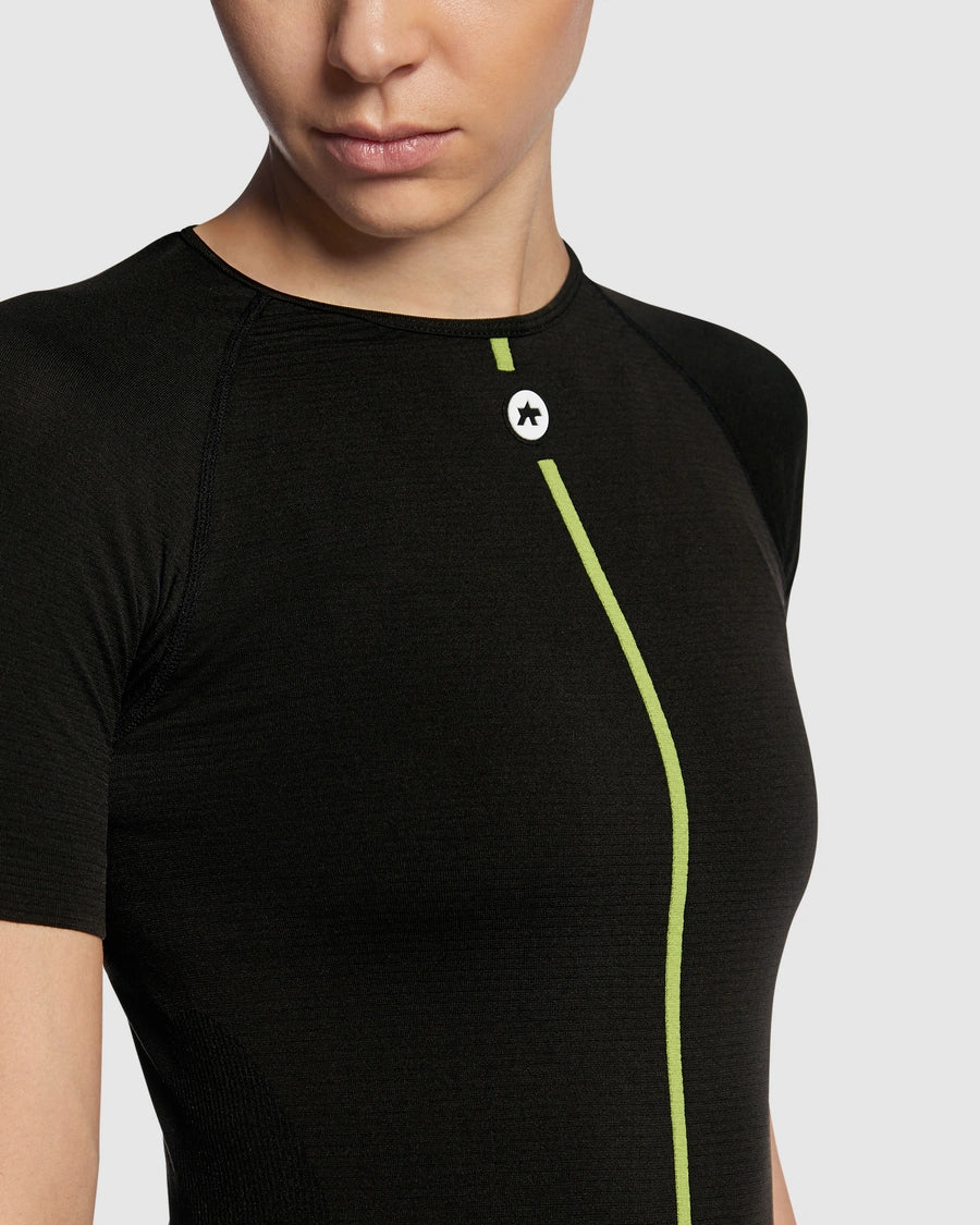 Women’s Spring Fall SS Skin Layer kurzärmlig - Black Series