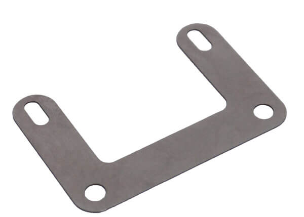 Adapter plate for luggage rack mounting unbent