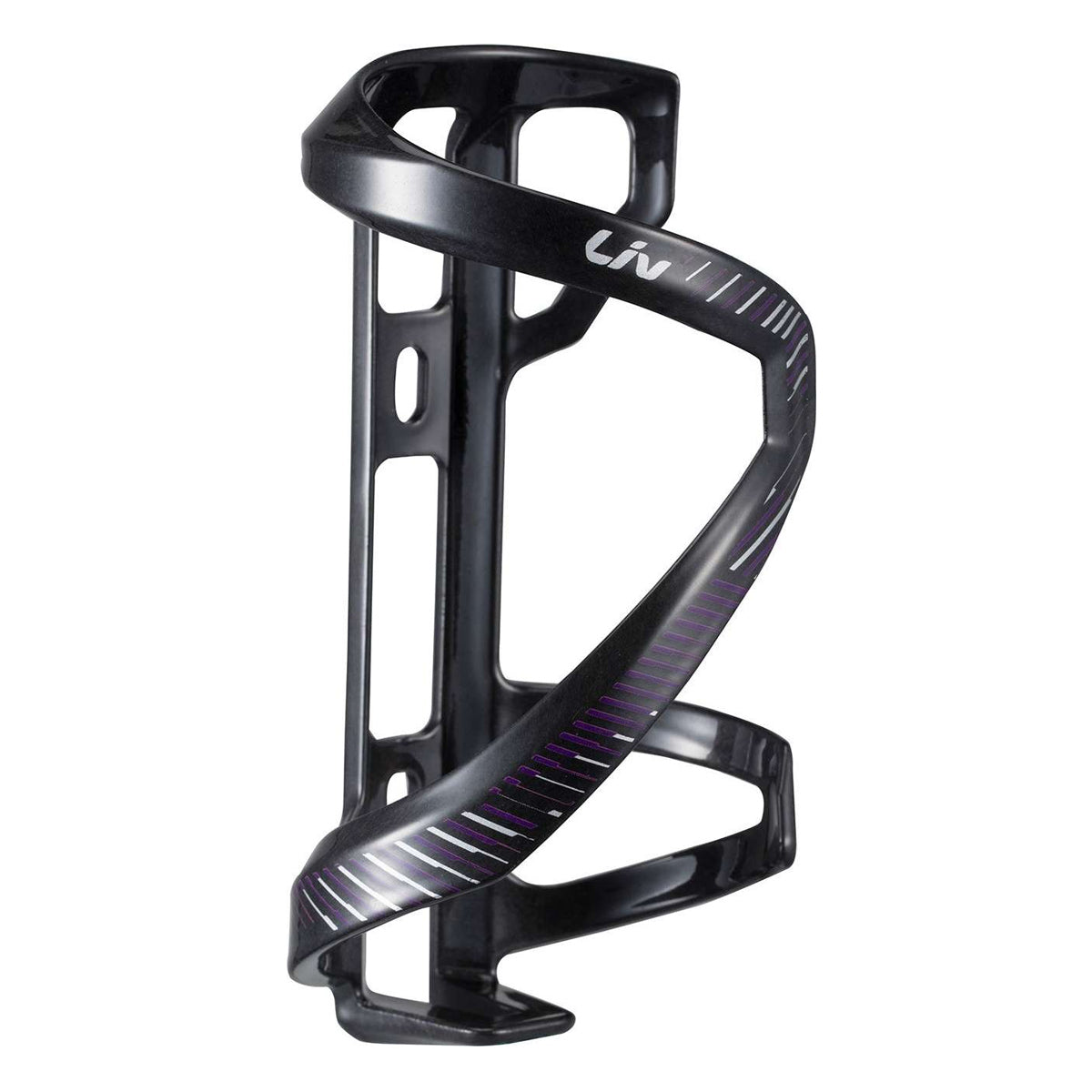 Airway Comp bottle holder sidepull left - Black/Purple/Silver