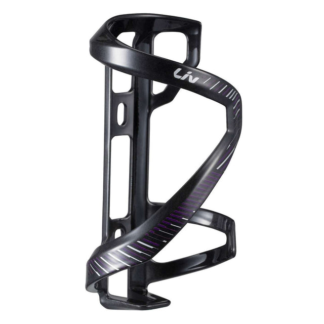 Airway Comp bottle holder sidepull left - Black/Purple/Silver