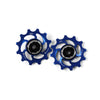 Jockey wheels derailleur pulleys - 12T - blue 