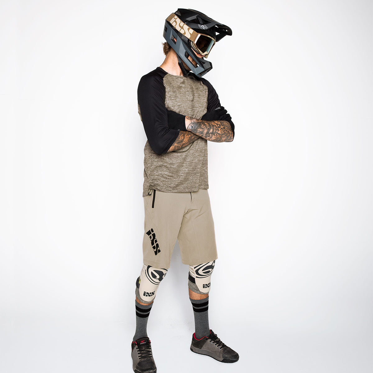 Carve X Trikot - Khaki/Schwarz iXS