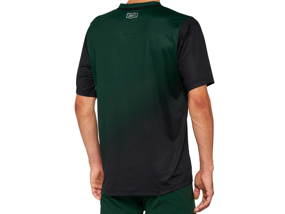 Celium Short Sleeve Jersey - Forest Green/Black