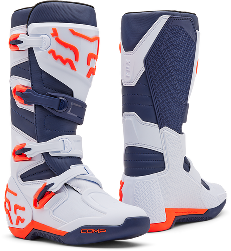 Comp Boot - White/Navy