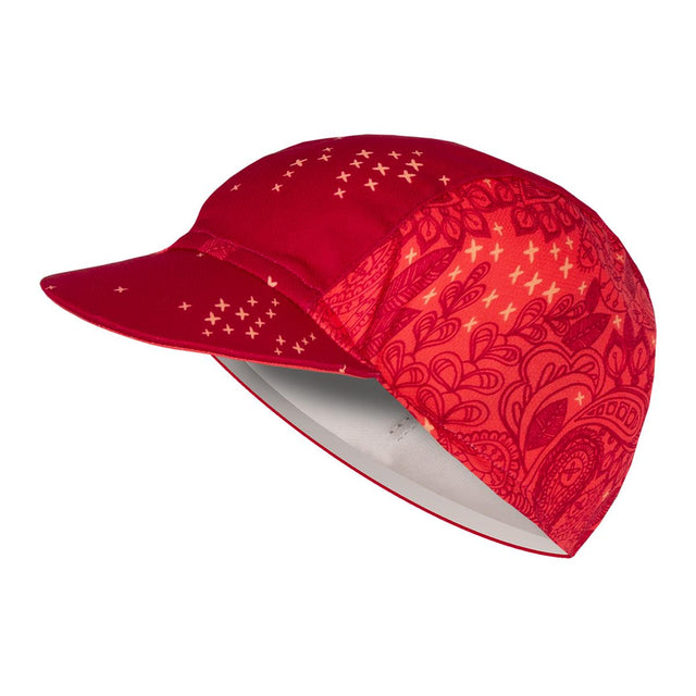 Damen Paisley Kappe - Beere
