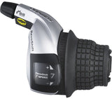 TOURNEY Drehgriffschalter SL-RS45 7-fach - schwarz/silber Shimano