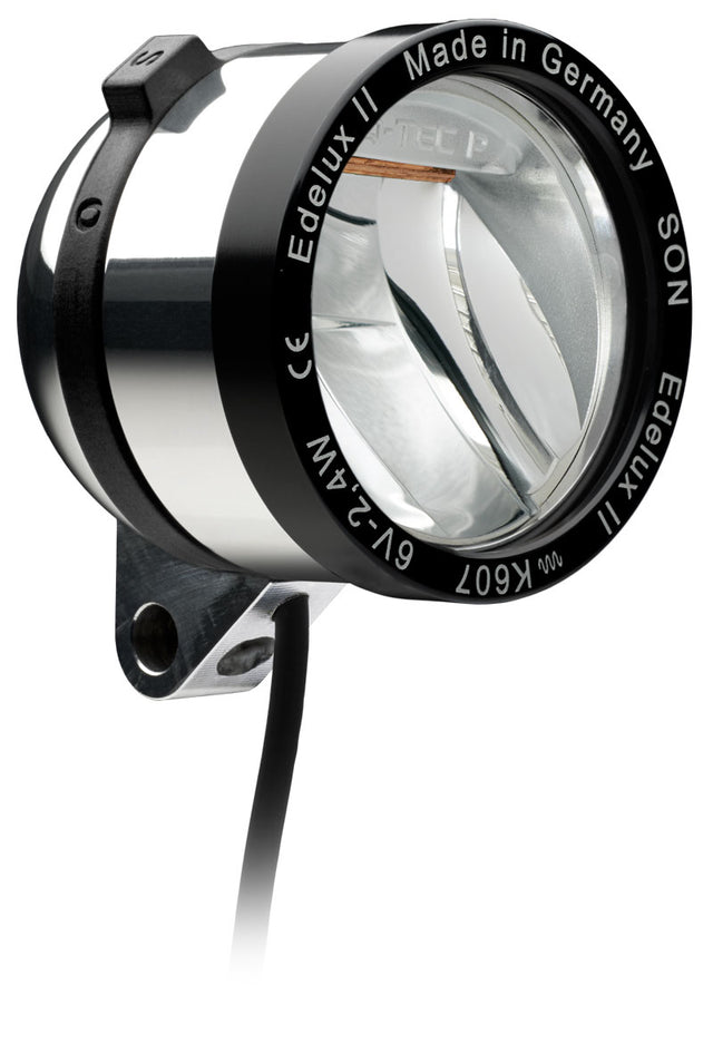 Edelux II faro LED para dinamos de buje-plata pulida