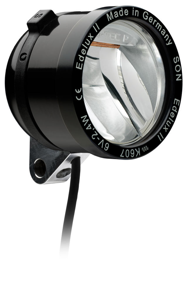 Edelux II- DC-für 6 Volt-schwarz eloxiert mit Kabel