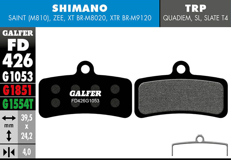 Standard brake pad - Shimano Saint, Zee, XT