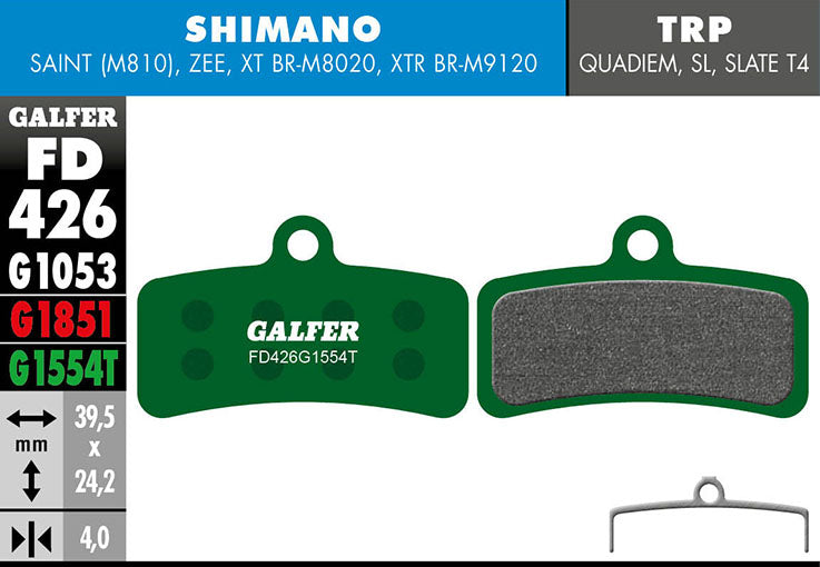 Pro brake pad - Shimano Saint, Zee, XT