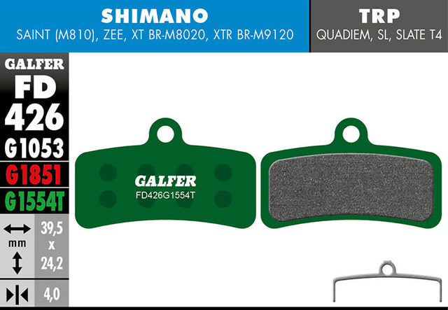 Pro brake pad - Shimano Saint, Zee, XT