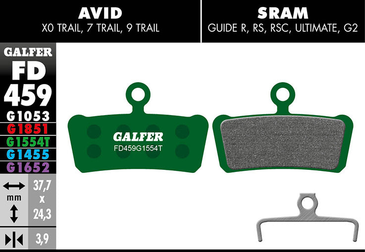 Pro Bremsbelag - Avid X0 Trail, 7 Trail, 9 Trail, SRAM Guide alle Modelle