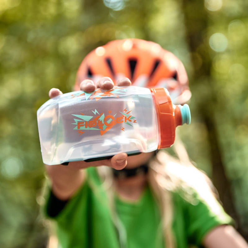 TWIST bottle 450 kids + uni base - clear