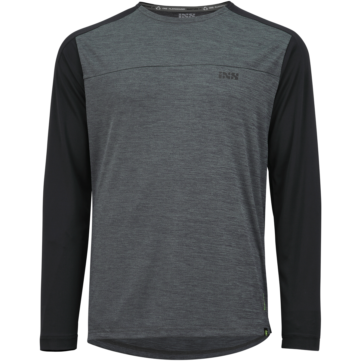 Flow X Kindertrikot langärmlig - Grau/Schwarz iXS