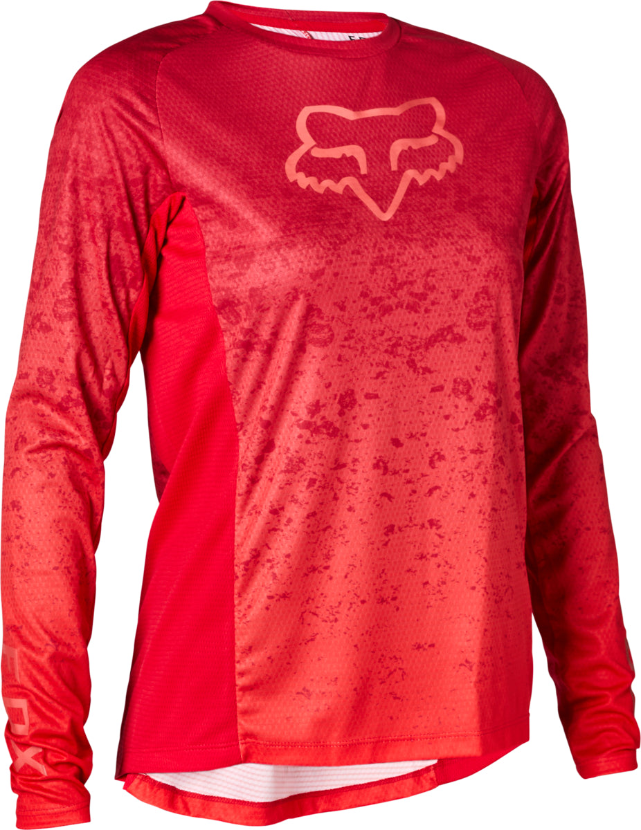 Women DEFEND LS JERSEY LUNAR - Berry Punch