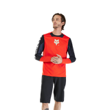 Defend Long Sleeve Jersey Elevated - Flo Red