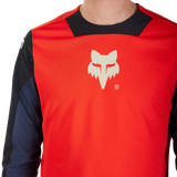 Defend Long Sleeve Jersey Elevated - Flo Red