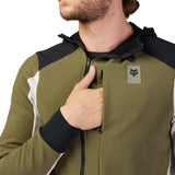 Defend Thermal Hoodie - Olive Green