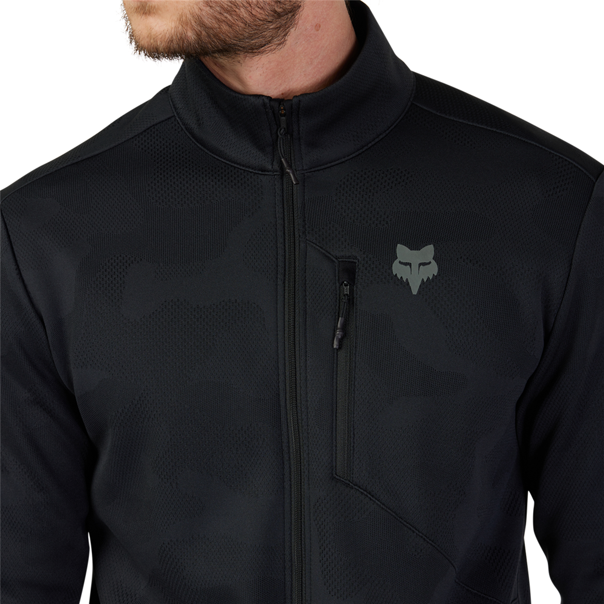 Ranger Mid-Layer Front Zip - Black