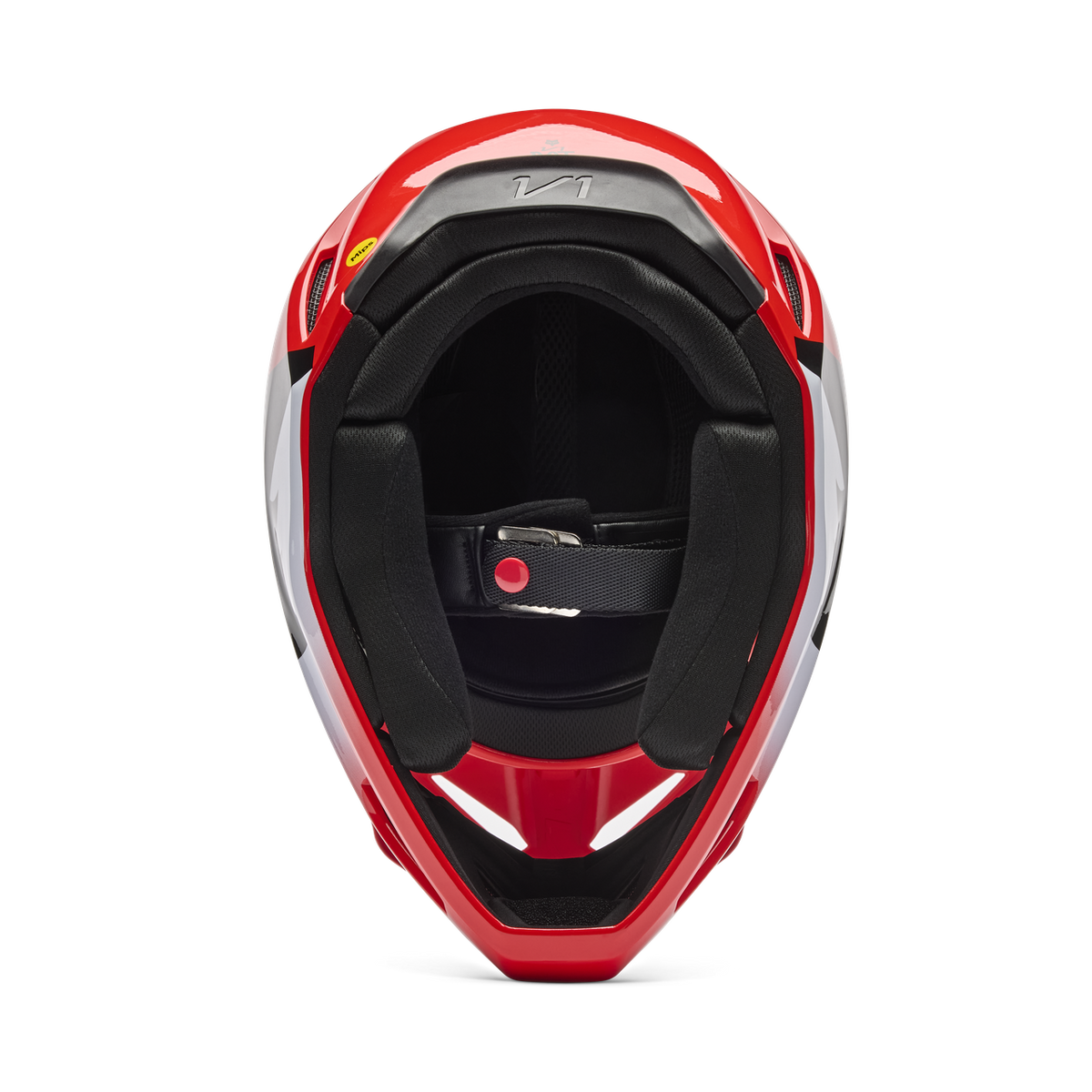 V1 Shield Fullface Helm - Fluorescent Red