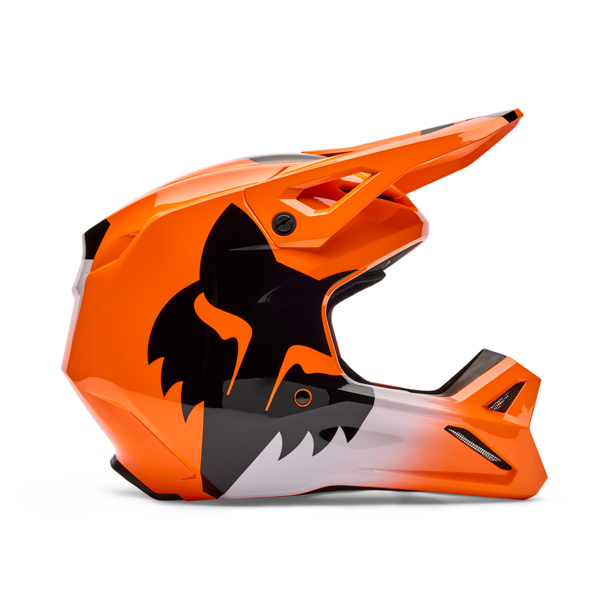 Casque Intégral V1 Shield Jeunesse - Orange Fluo