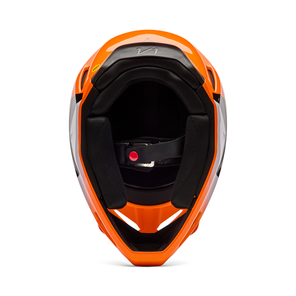 Casque Intégral V1 Shield Jeunesse - Orange Fluo