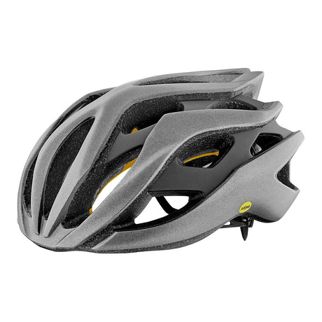 Rev MIPS Helm - Metallic Silber/Mattschwarz