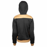 Damen Hoodie Panda - schwarz-beige