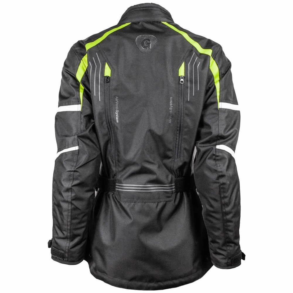 Damen Jacke Dayton - schwarz-gelb fluo-weiss