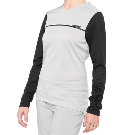 Ridecamp Women's Long Sleeve Jersey - Gray/Black