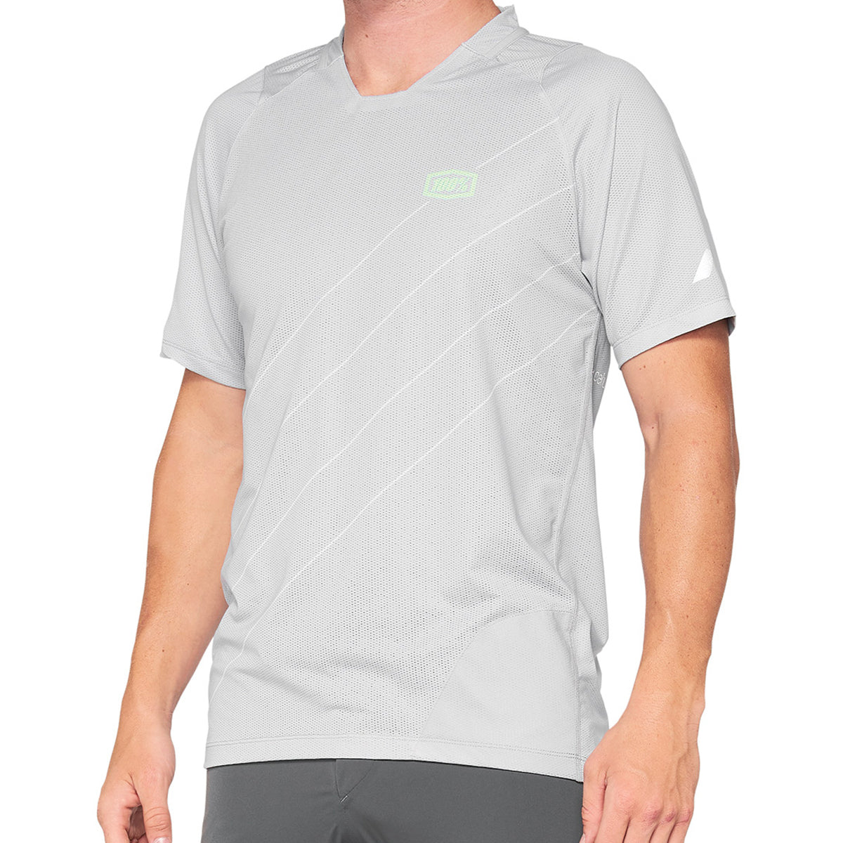Celium - Kurzarm Trikot - Vapor/Lime - Grau/Weiß