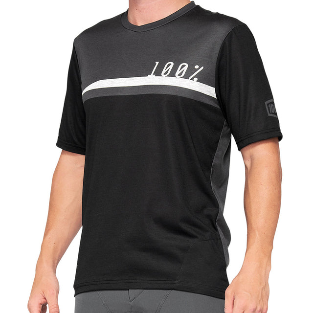 Airmatic - Kurzarm Trikot - Black/Carchoal - Schwarz/Grau/Weiß