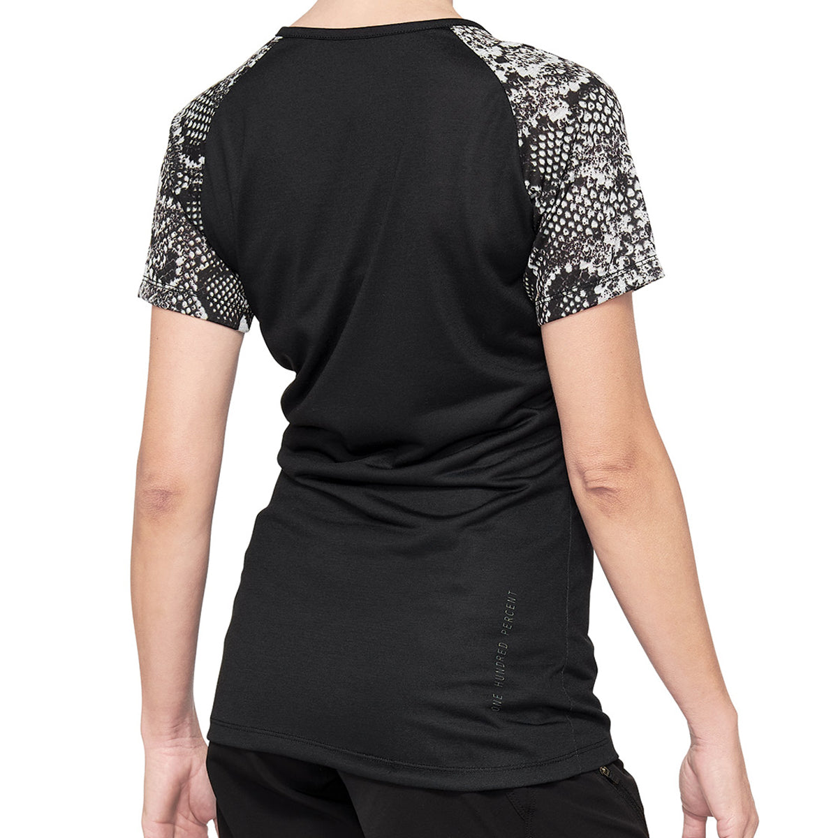 Airmatic Women - Maillot à manches courtes pour femmes - Black Phython - Noir/Blanc