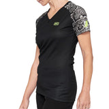 Airmatic Women - Maillot à manches courtes pour femmes - Black Phython - Noir/Blanc
