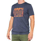 Trademark - T-Shirt - Navy Heather - Light Blue/Orange