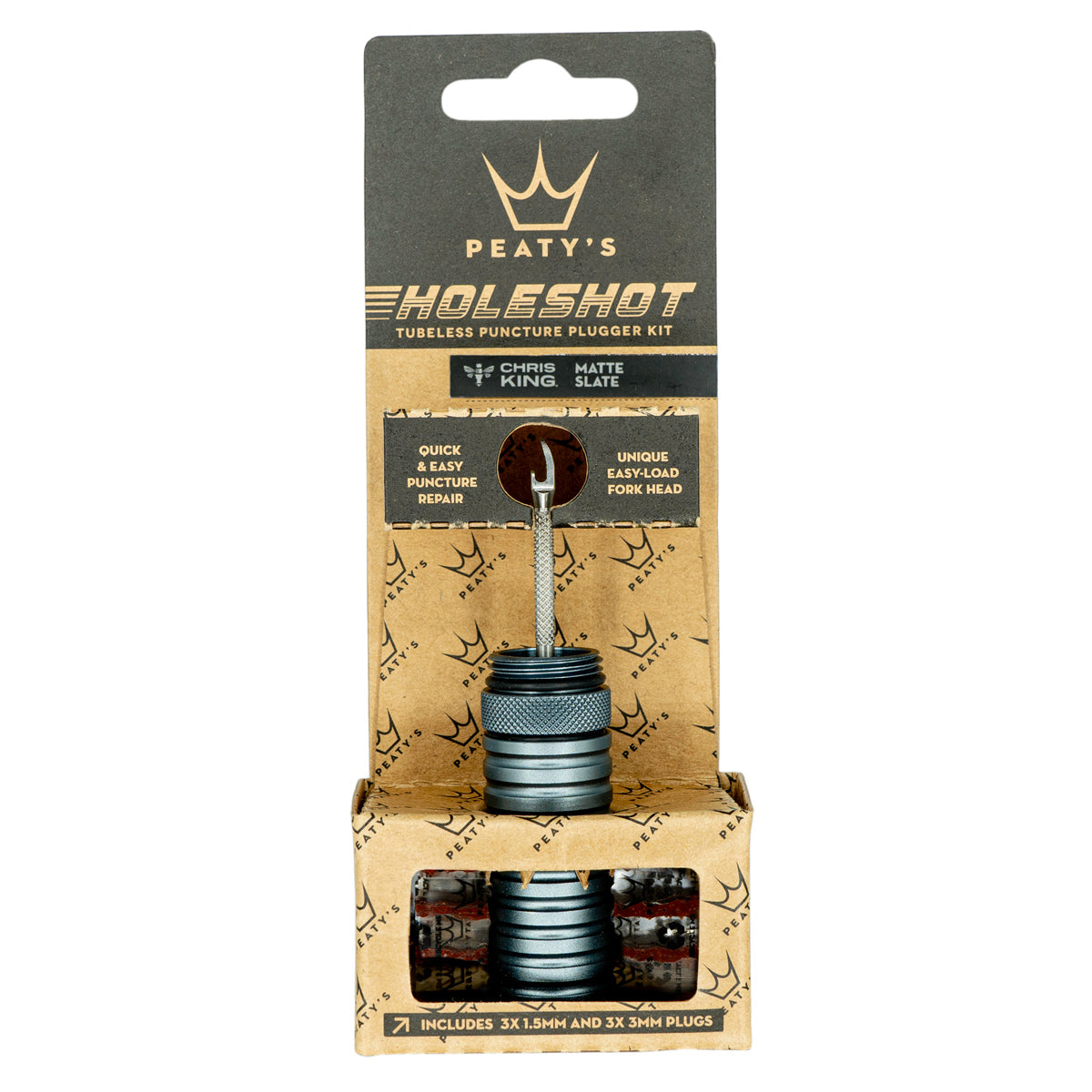 Holeshot Tubeless Puncture Plugger Kit -  Slate