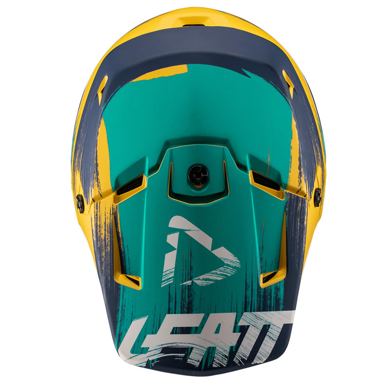 Motocrosshelm GPX 3.5 V19.1 gold-türkis