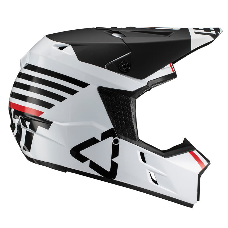 Motocrosshelm GPX 3.5 V19.2 weiss