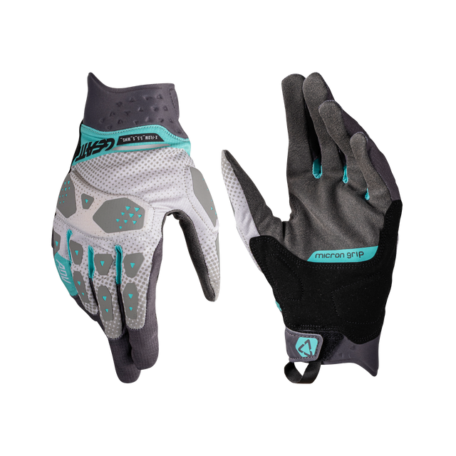 Glove ADV X-Flow 5.5 Women Short - Steel Grey Grey Leatt